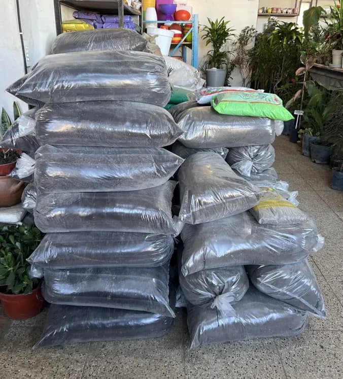 Tierra negra abonada